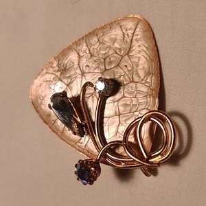 Vintage West Germany Asymmetrical Rhinestone Brooch & Pendant 👑